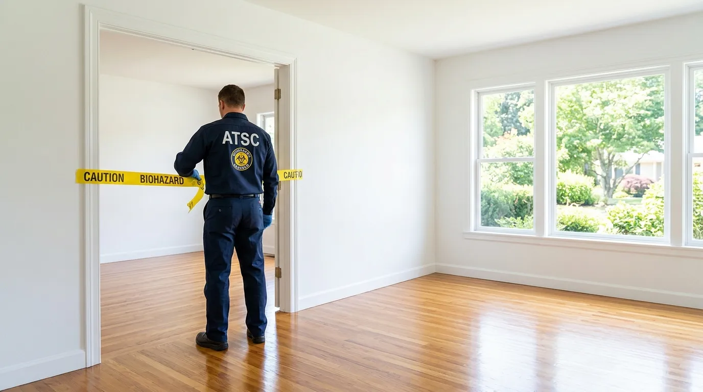 Certified biohazard cleanup crew performing Crime Scene Cleanup in Largo